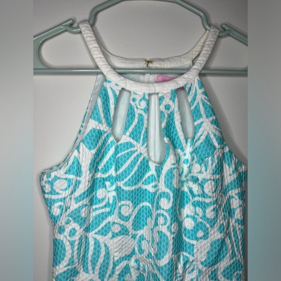 Lilly Pulitzer - Pearl Cut-Out Halter Shift Dress - Size 2 - Picture 2 of 11